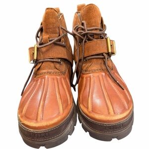 Polo by Ralph Lauren Men's Tan and Brown Boots